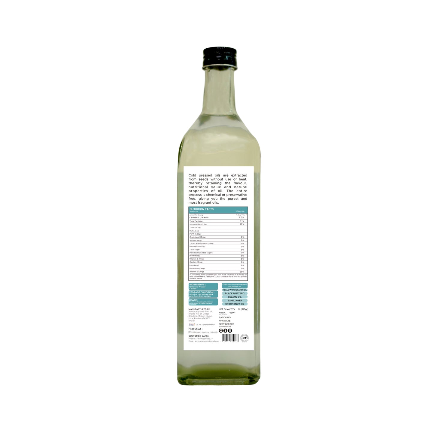 Coconut Cold Pressed Oil